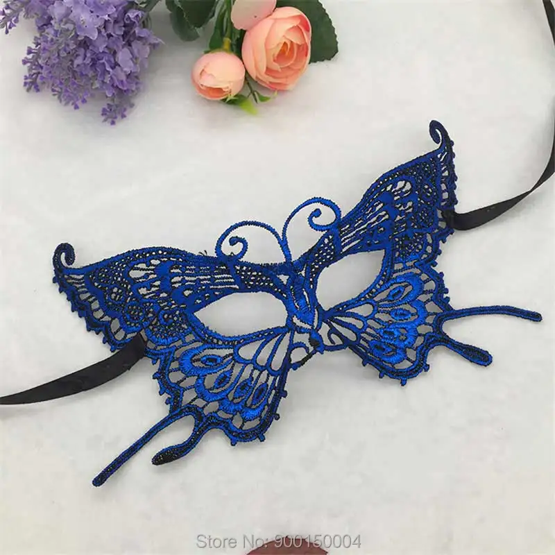 1pc Blue Sexy Lady Lace Mask Eye Mask For Masquerade Party Halloween Party Fancy Drop shipping  (27)