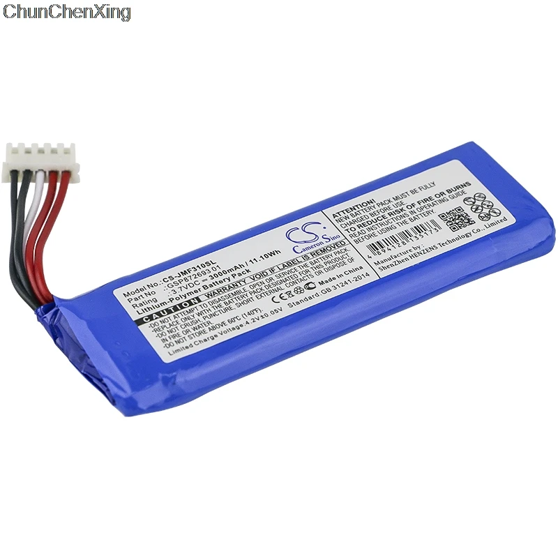 Billige Cameron Sino 3000mAh Batterie GSP872693 01 für JBL Flip 4, Flip 4 Special Edition