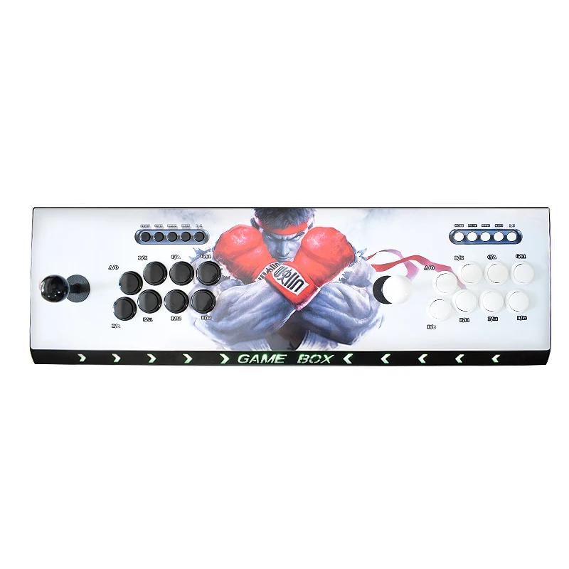 Pandora 10 Arcade Box 2297 44*3D Games Zero Delay 8 Buttons Joystick 2 Players Controller PCB Retro Game Arcade Console Pandora 10 Arcade Box 2297 44*3D Games Zero Delay 8 Buttons Joystick 2 Players Controller PCB Retro Game Arcade Console