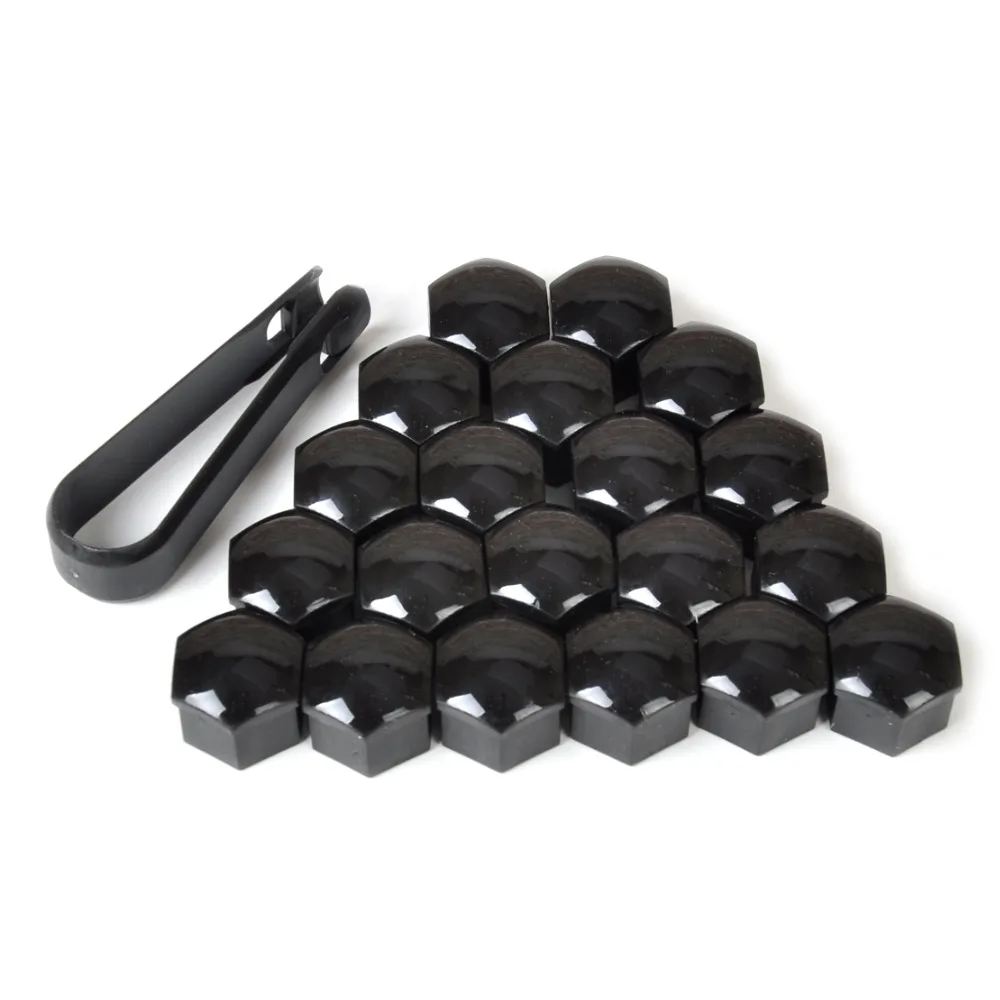 Wheel Nut Caps Wheel Nut Covers Bolt Nut Covers 20pcs 17mm Wheel Lug Nut Center Cover Caps + Removal Tool For VW Golf Passat Cabrio Audi A1 A3 A4 Q5 Q7 TT 321601173A