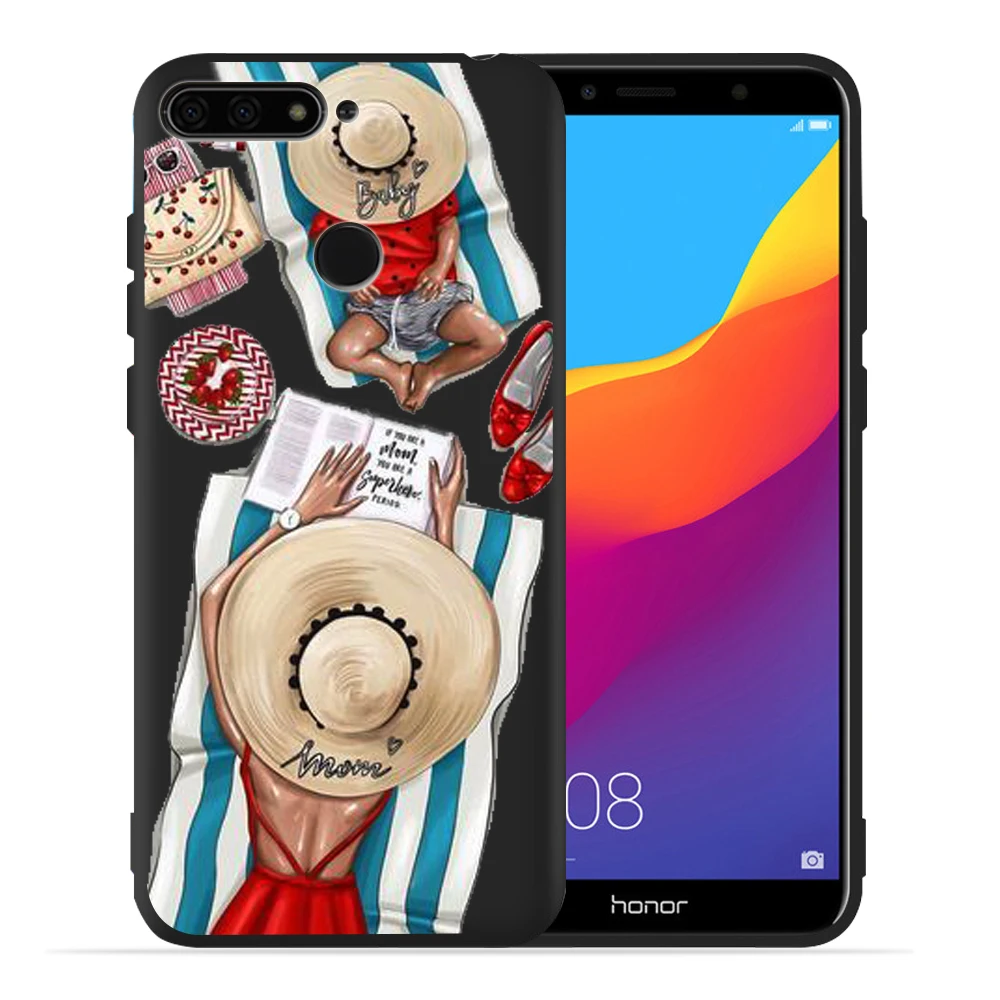 Чехол для Huawei Honor 10 Lite, Модный чехол Super Mom, милый детский чехол для Honor 9 Lite 10 9 8 8x 8c 8 Lite, защитный чехол Etui