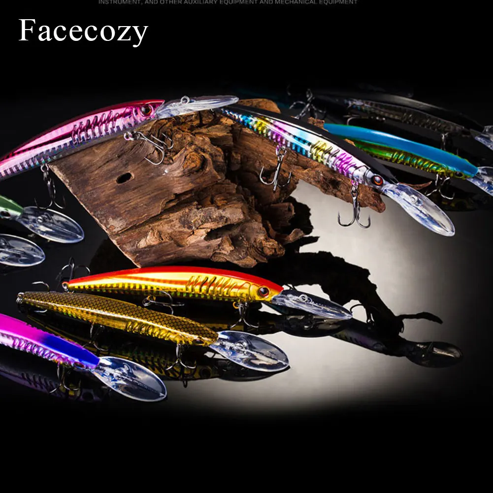 Facecozy Bionic Reflection рыболовные приманки в форме Минноу искусственные яркие цвета