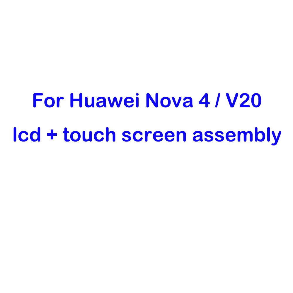 

For Huawei nova 4 Nove4 LCD Display Touch Screen Digitizer Assembly For Huawei Honor View 20 V20 VCE-AL00 VCE-TL00 LCD Screen