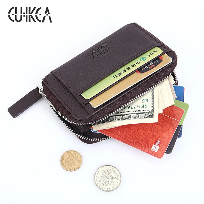 CUIKCA новый модный кошелек женский мужской на молнии из искусственной кожи