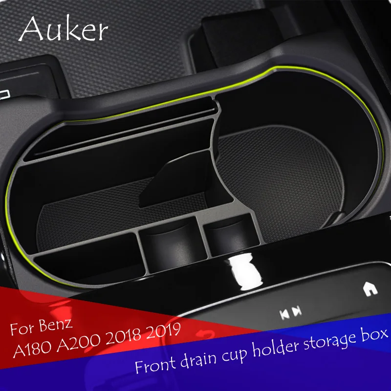 

Car Interior Decoration Water Cup Holder Storage Box Container Car Styling For Mercedes Benz A Class W177 V177 A180 A200 2019