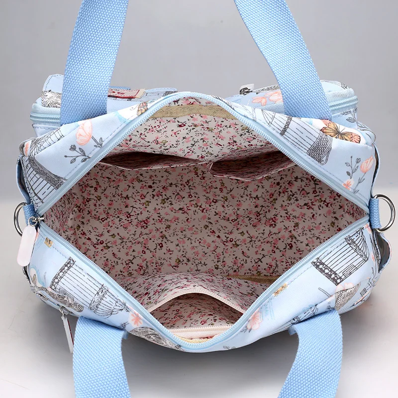 SOYT Новинка 8 цветов модная женская сумка с цветочным принтом Водонепроницаемая нейлоновая женская сумка-мессенджер сумка-тоут Bolsas брендовые сумки на плечо