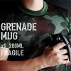 Creative Grenade Coffee Mugs Practical Water cup with Lid Funny Gifts Novelty Grenade Designed Ceramic Mug Cup with Lid Handgrip ► Photo 3/6