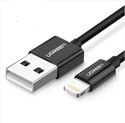 Ugreen USB кабель для быстрой зарядки USB кабель для передачи данных для мобильного телефона - Цвет: Черный