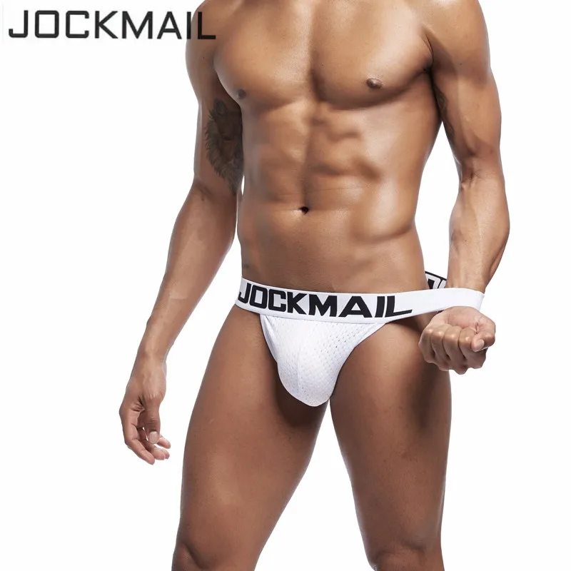 Трусы брифы JOCKMAIL мужские сетчатые пикантное нижнее белье дышащие трусы слипы