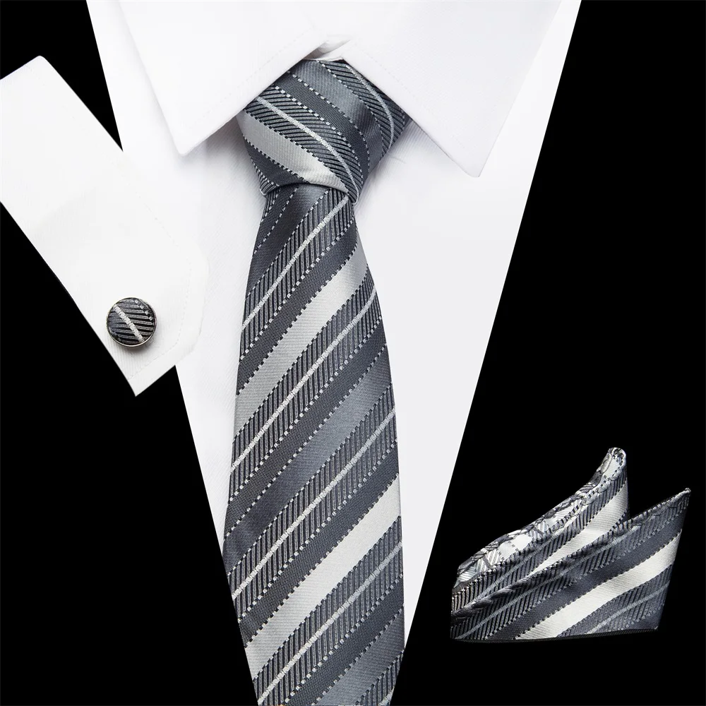 SUIT POCKET HANDKERCHIEF SILVER GREY BRAND NEW