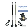 High gain 15dBi external omnidirectional 2.4G wifi antenna 1.5m feeder SMA RP-SMA  1PCS ► Photo 3/6