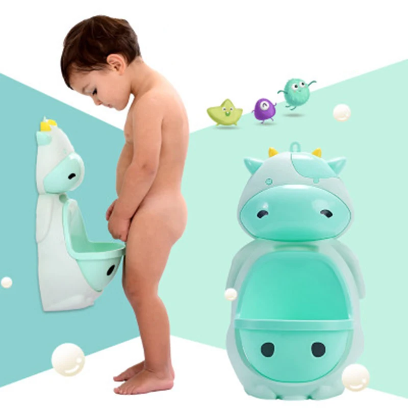 

Baby Boy Potty Toilet Wall-Mounted Hook Cow Potty Toilet Training Stand Vertical Penico Pee Infant Toddler Cute Bathroom Urinal