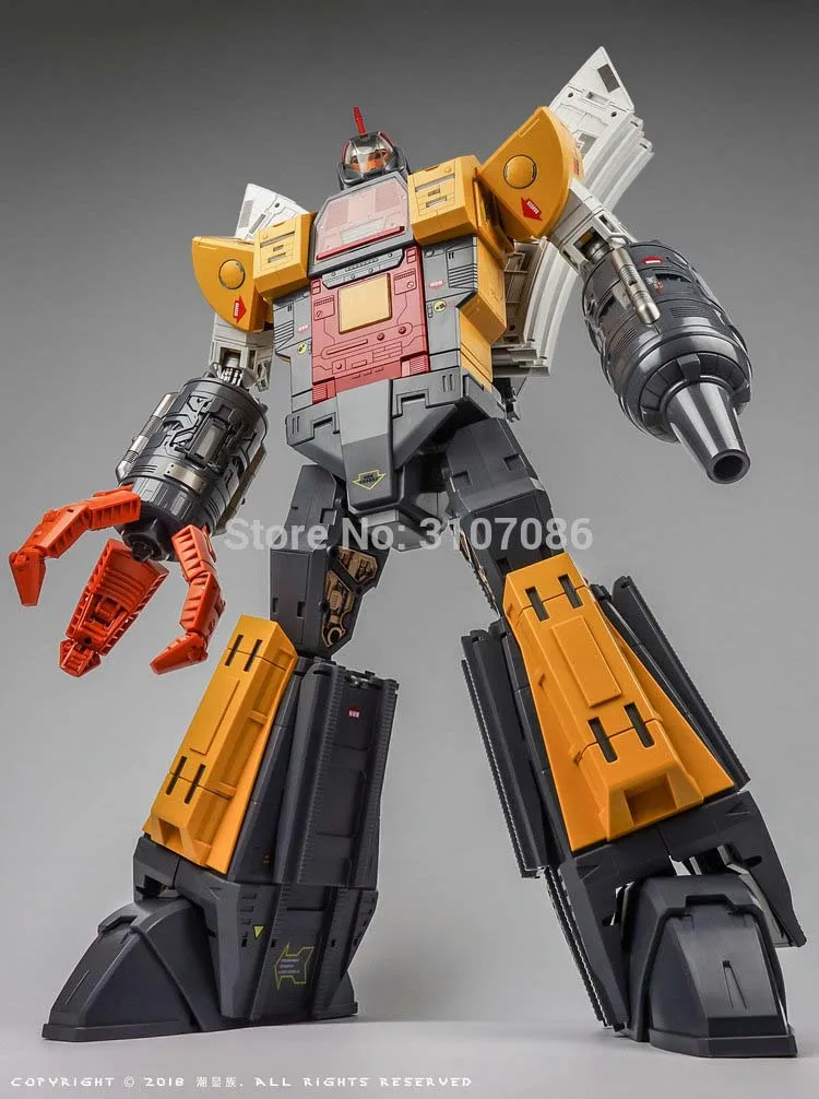 Трансформация Omega Supreme Guard Terminus Giganticus Masterpiece Окончательный светильник и звуковая Коллекция фигурка робота - Цвет: Оранжевый