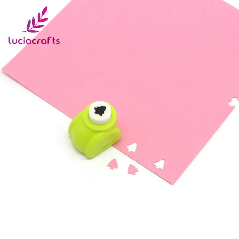 Lucia crafts 1 шт./лот 1 см дырокол для бумаги DIY ручной резак для печати карт ремесло для скрапбукинга бирок инструмент I1112 - Цвет: Type 5