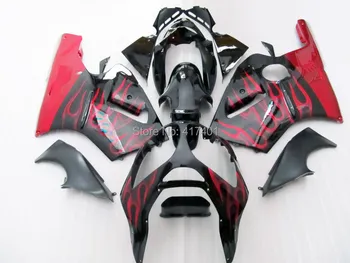 

100%NEW red flame black Fairing kits FOR KAWASAKI NINJA ZX12R 00-01 ZX 12R 00 01 ZX-12R 00-01 ZX 12R 2000 2001 fairings #TX0C0A9