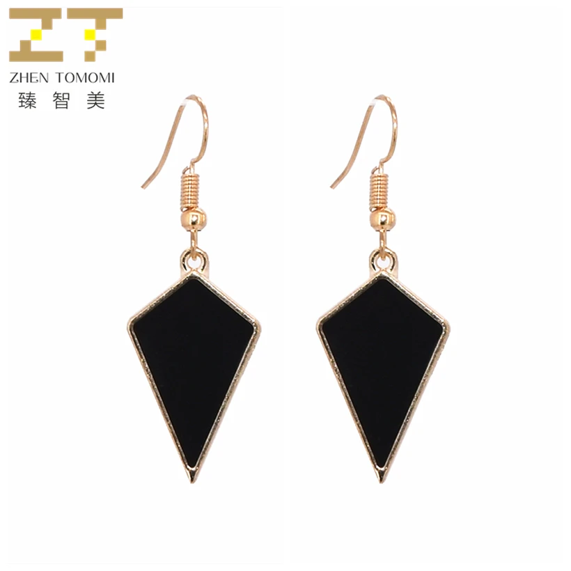 

2019 New Hot Fashion Geometric Rhombus Triangle Drop Earring Brincos oorbellen Simple Long Statement Earrings For Women Jewelry