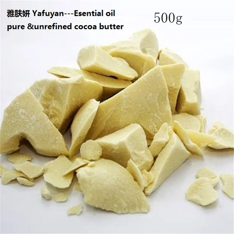 

YAFUYAN 500g Pure Cocoa Butter Ounces Raw Unrefined Cocoa Butter Base Oil Natural ORGANIC Essential Oil