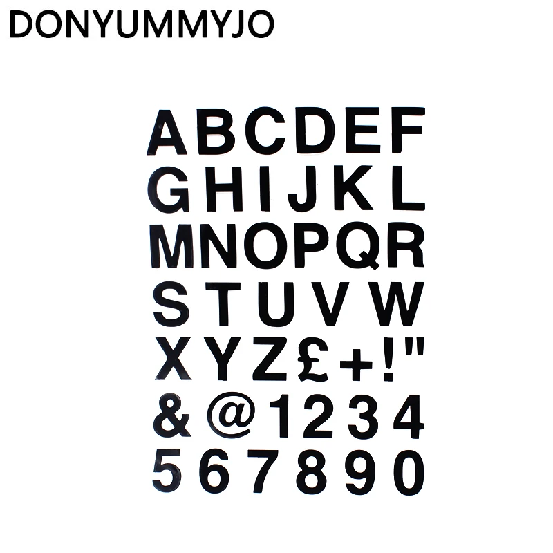 Donyummyjo 16.2*23cm alfabeto letras & números personalizado personalizado adesivo de carro vinil clássico corpo do carro decalques da motocicleta WZ-005