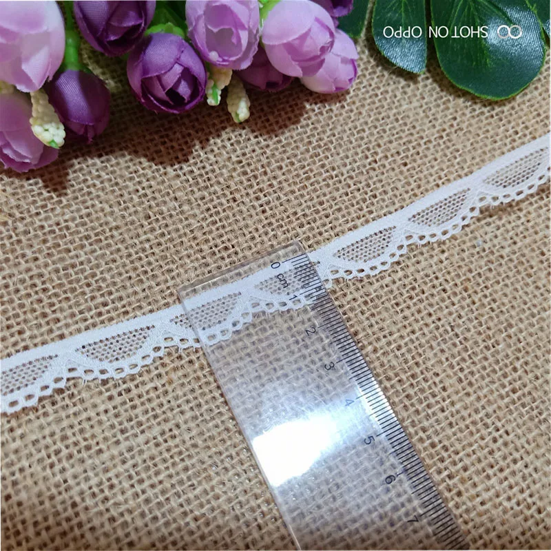 1.3-2cm S1181 multi-colored, white and gorgeous lace is used to sew lace skirt edges