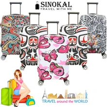 Luggage Cover Travel Suitcase Cover Dustproof Elastic Protector for 18 20 22 24 26 26 28 30 32 inch Trolley Case