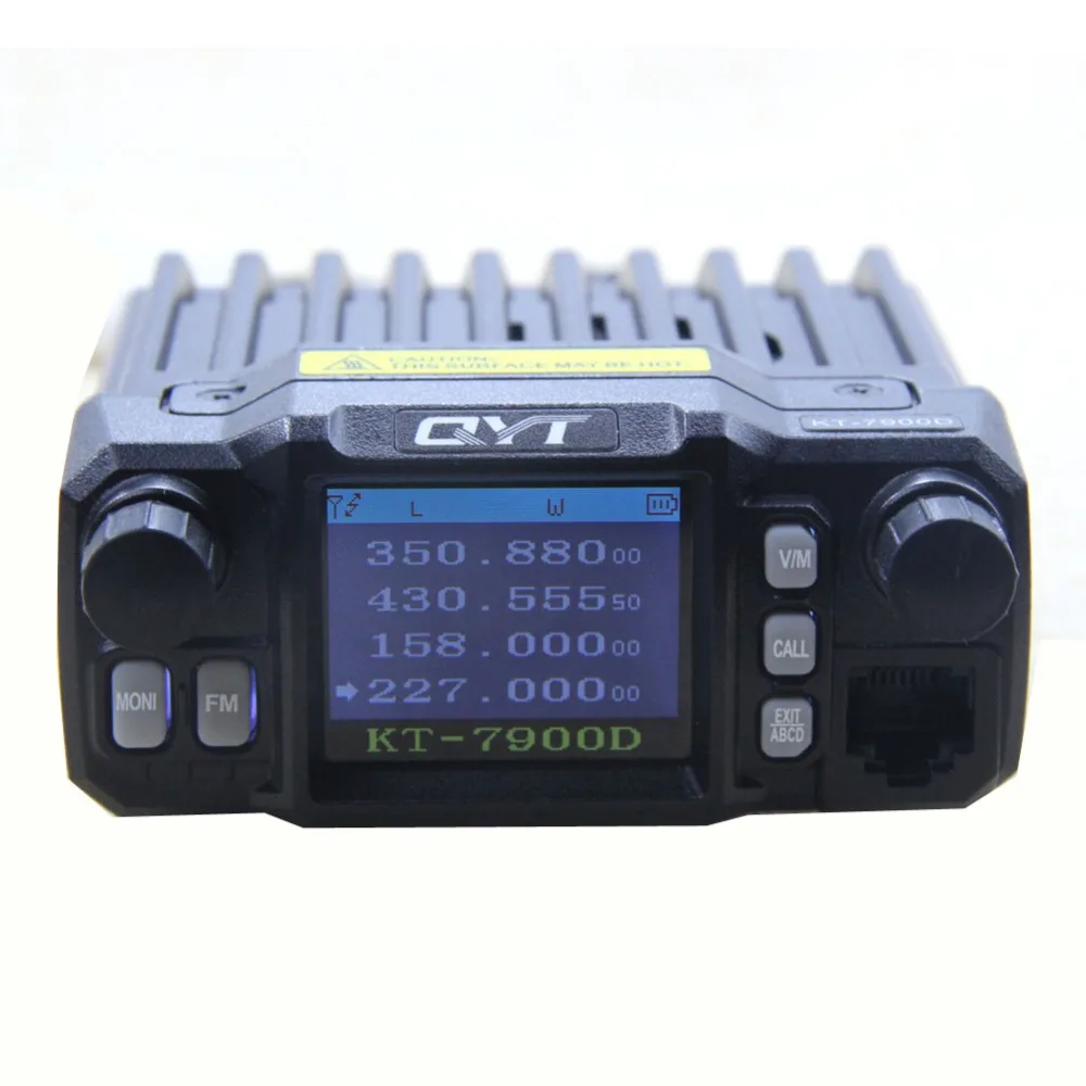 Quad Band мобильное радио QYT KT-7900D VHF 136-174/220-270 МГц/UHF 350-390/400-480 МГц 25 Вт Мощность CTCSS/DCS рация для путешествий