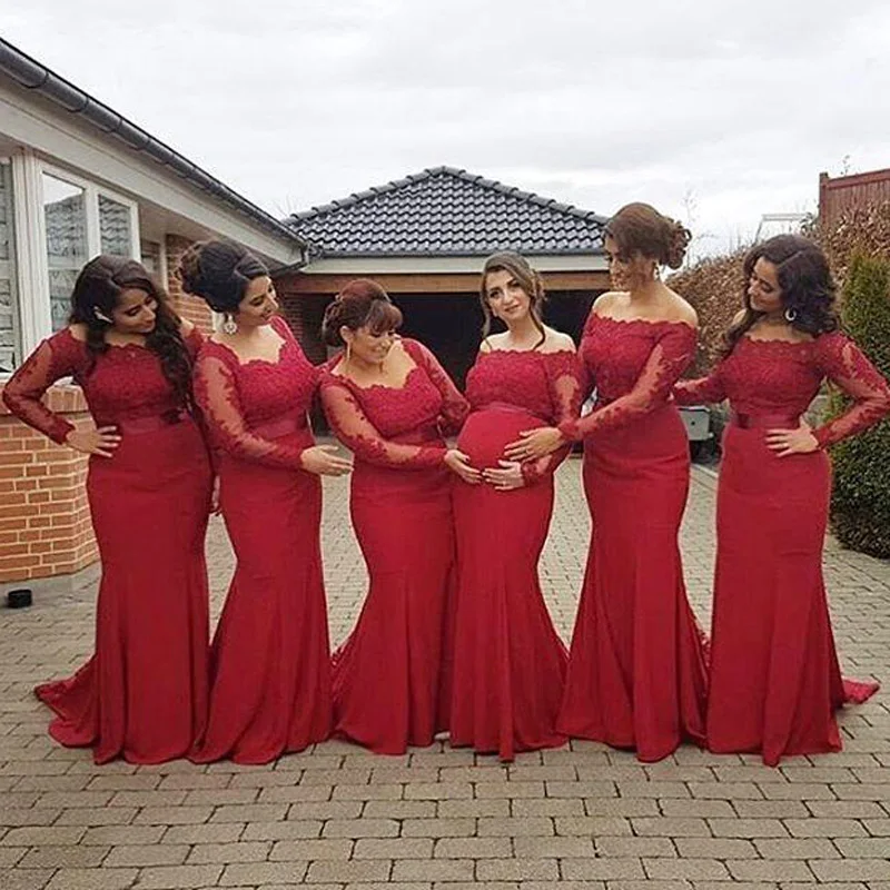 red plus size maternity dress