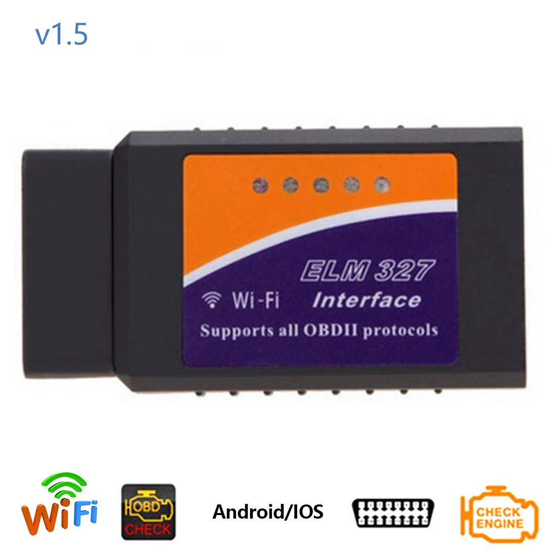 Dewtreetali Elm327 Wi Fi OBD2 V1.5 Диагностический инструмент автомобильный автоматический