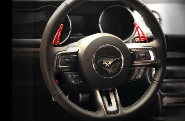 Подходит для ford mustang 15-18 из алюминиевого сплава прокладки рулевого управления переключения скоростей переключения шестерня с зубцами-веслами рукоятка рычага переключения передач