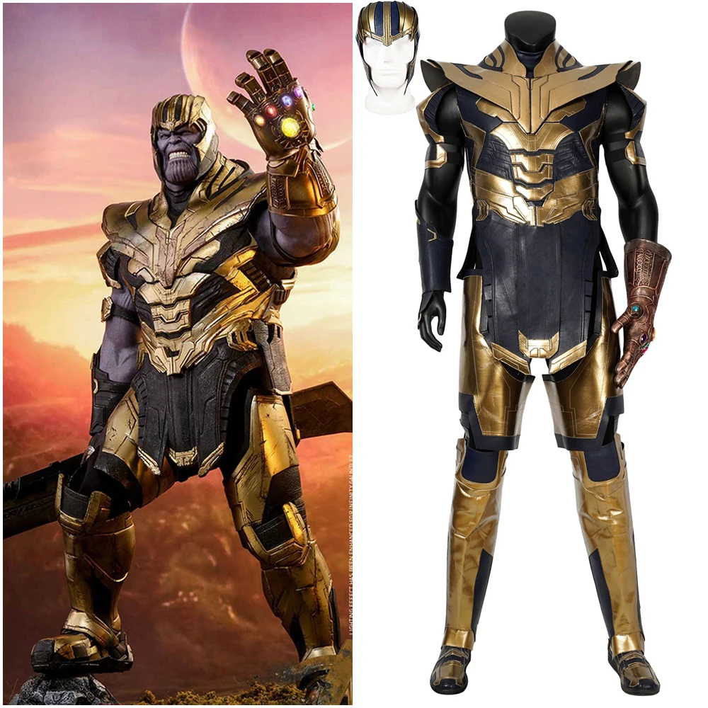 

Avengers Endgame Thanos Cosplay Costume Men's Full Suit Outfit