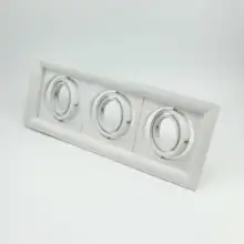 Коммерческое освещение белый с регулируемой окружностью различными графическими программами, обладает тремя насадками, встраиваемые светильники свет крепежная рамка светодиодный GU10 MR16 лампы Ламповые крепления