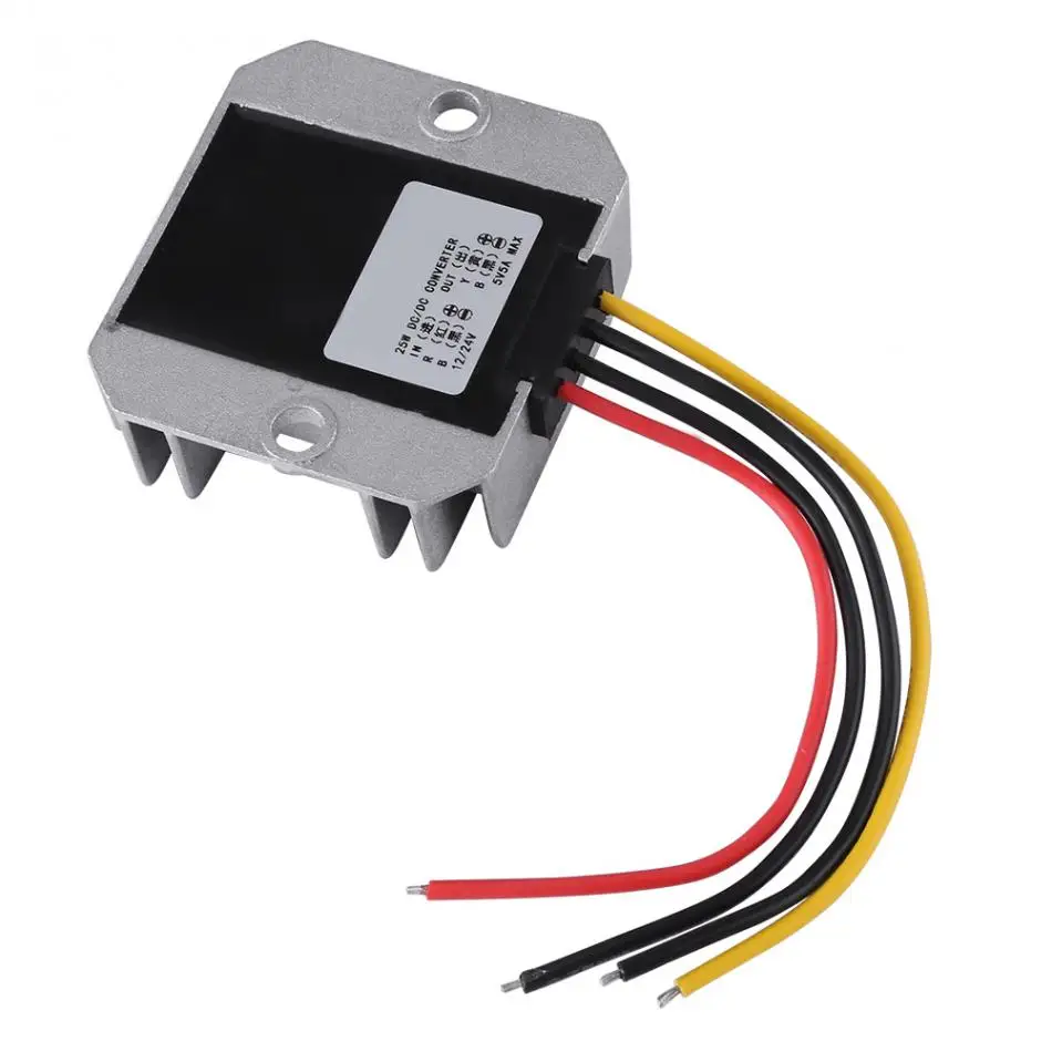 

DC-DC 12V/24V To 5V 5A 25W Voltage Step Down Module Buck Power Supply Converter for Car Vehicle 12v 24v Converter