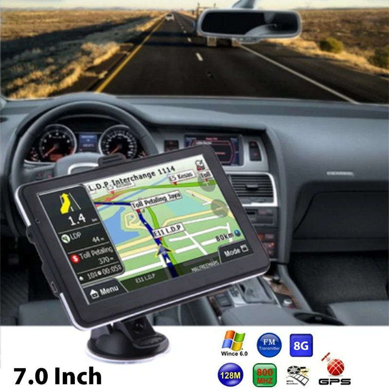  VEHEMO Auto GPS Navigation Smart 7 Zoll Kapazitiven Touch 800 MHZ TFT LCD Eingebautem Europäischen 