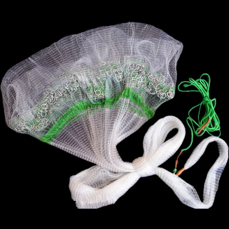 Open diameter 350cm Korean style cast net fishing nets hand throw net round  net rede de pesca outdoor fishing tool nylon net