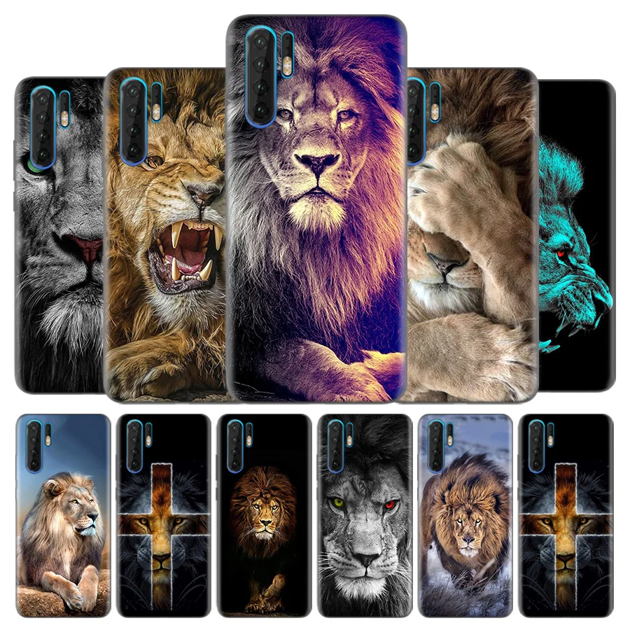 

Silicone Phone Case Cover for Huawei Mate 20 10 P30 P20 P10 P9 Nove 5 5i Pro Lite P Smart Z Plus 2019 Fall Lion Alpha Male Cub