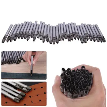 

32pcs/set DIY Craft Flower Shape Hole Cutter Belt Spacing Punch Leather Drilling Watch Band Gasket Handmade Leather Tools