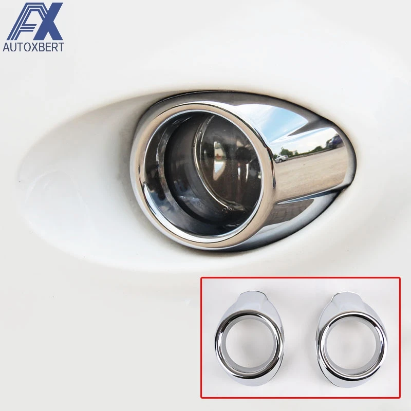 

AX Chrome Front Fog Light Lamp Cover For Ford Focus 3 Mk3 2012 2013 2014 Trim Bezel Bumper Foglight Garnish Insert Ring Molding