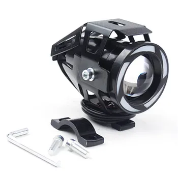 

Newest Motorcycle Lamps U7 LED Headlight External 7 Color Flashing Light warning Light 12-80v