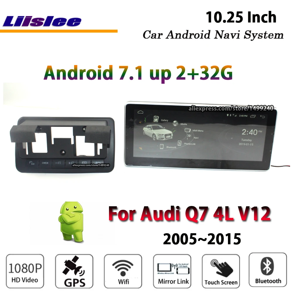 Flash Deal Liislee Car Android 7.1 2G RAM 32G ROM For Audi Q7 4L V12 2005~2015 Radio Video Carplay GPS Navi Navigation System Multimedia 1