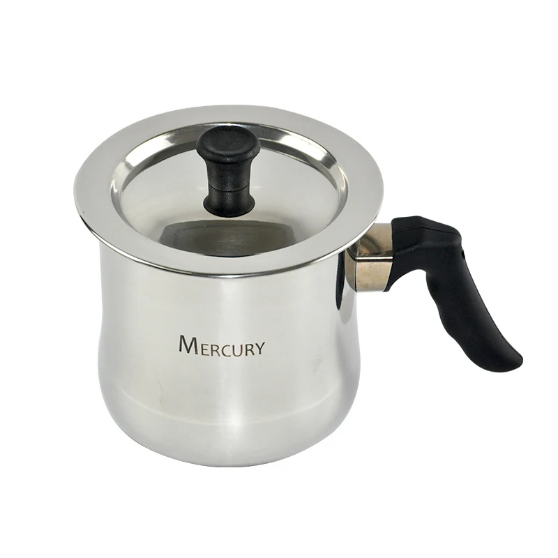 Stainless Steel Milk Boiling Pot Double Wall Whistling With Handle Induction Bottom | Дом и сад