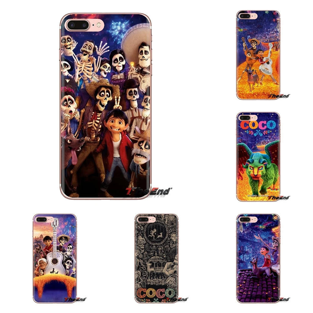 

coco mexican skull For Huawei G7 G8 P7 P8 P9 P10 P20 P30 Lite Mini Pro P Smart Plus 2017 2018 2019 Soft Transparent Cases Covers