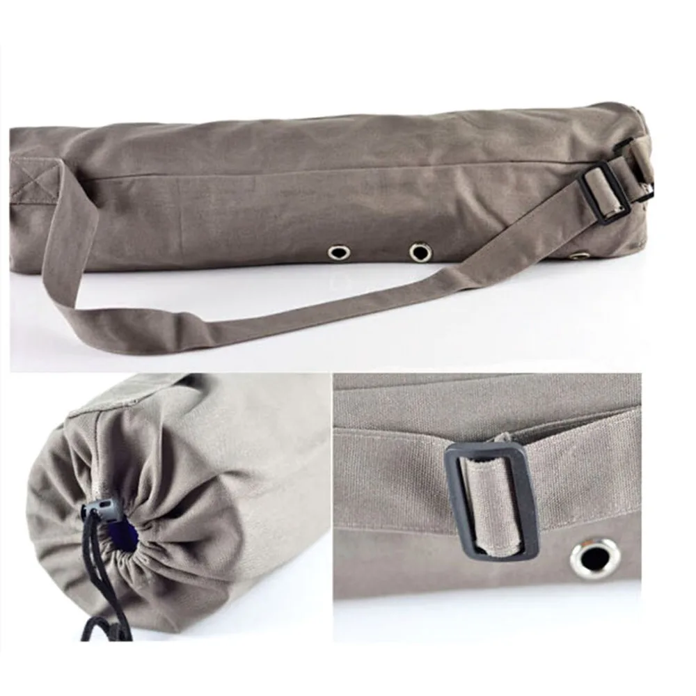 Liplasting Brand Outdoor Bags 1*Canvas Yoga Pilates Mat Bag Carry Strap