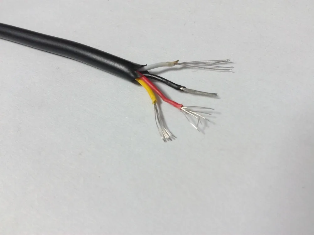 

BLACK CABLE, 28AWG, 4CORE, PVC Cable 300V 1 Reel 200M
