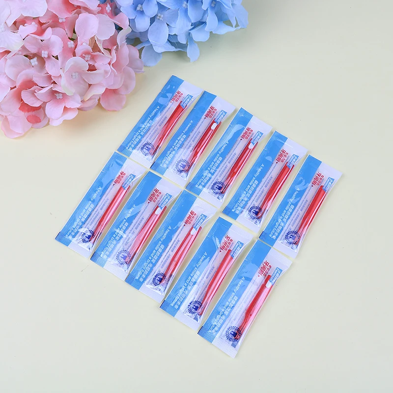 10PCS/20PCS I Shaped/L Shaped Interdental Brush Floss Interdental Cleaners Dental Teeth Brush Toothpick Oral Care Tool
