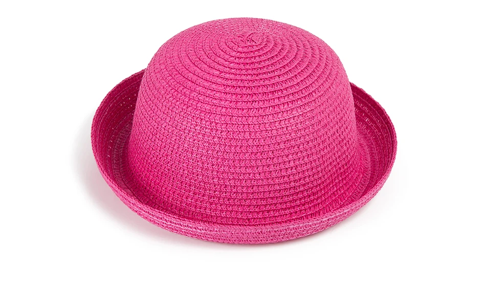 REAKIDS, шапка Детские шапки Детская Летняя шляпка для маленьких мальчиков, соломенная шляпа для детей, Пляжная шапка для девочек и мальчиков, однотонная Кепка от солнца для малышей