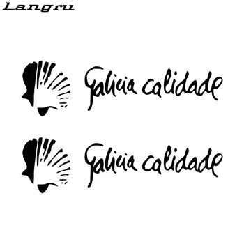 

Langru 2 X Galicia Calidade Pegatina Sticker Vinyl Graphics Decals Car Stying Accessories Decorative Jdm