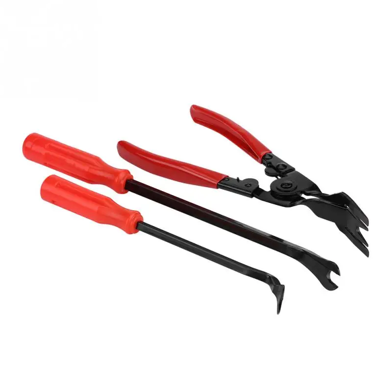 

3Pcs Auto Interior Removal Repair Tools Fastener Clip Pliers Car Door Panel Installer Repair Removal Tool Car Tools