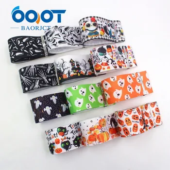 

OOOT BAORJCT I-19720-1644,38mm 10yards Halloween Thermal transfer Printed grosgrain Ribbons,tape crafts,bow cap DIY accessories
