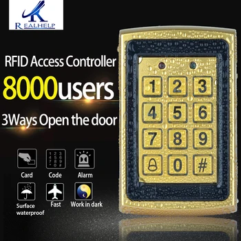 

Metal Surface Waterproof Keypad RFID Access Control WG Reader 8000Users Big Capacity Anti-vandal Standalone Reader