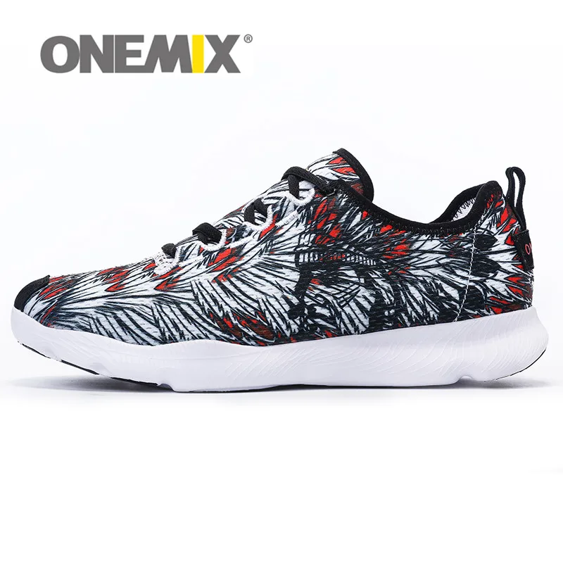 New Arrival ONEMIX Lightweight Comfortable Breathable Men's Running Shoes for Women Indian Culture Sport Sneaker Free shipping
