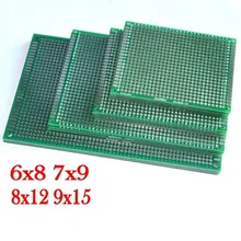 4pcs 6x8 7x9 8x12 9x15 centímetros 6*8 7*9 8*12 9*15cm dupla Face protótipo De Cobre pcb Universal